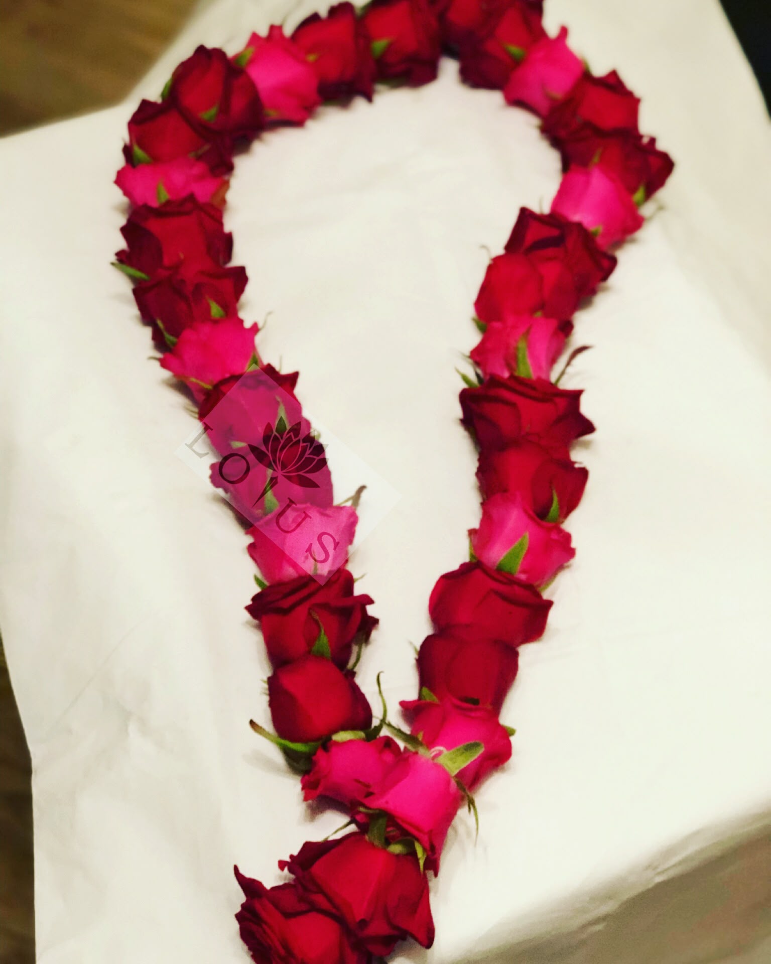 Traditional Rose & Blossom Varmala - Wedding Garlands & Varmala by Lotus Florist